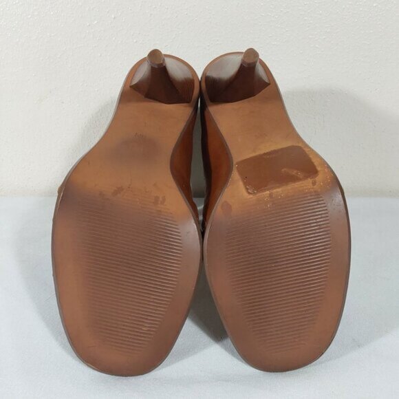 MICHAEL Michael Kors Leather Strappy Front Zip Stiletto Heel Sandal - 8 - Picture 9 of 10